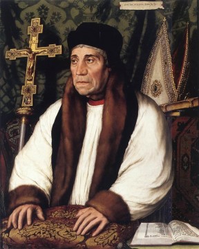  hans - Retrato de William Warham Arzobispo de Canterbury Renacimiento Hans Holbein el Joven